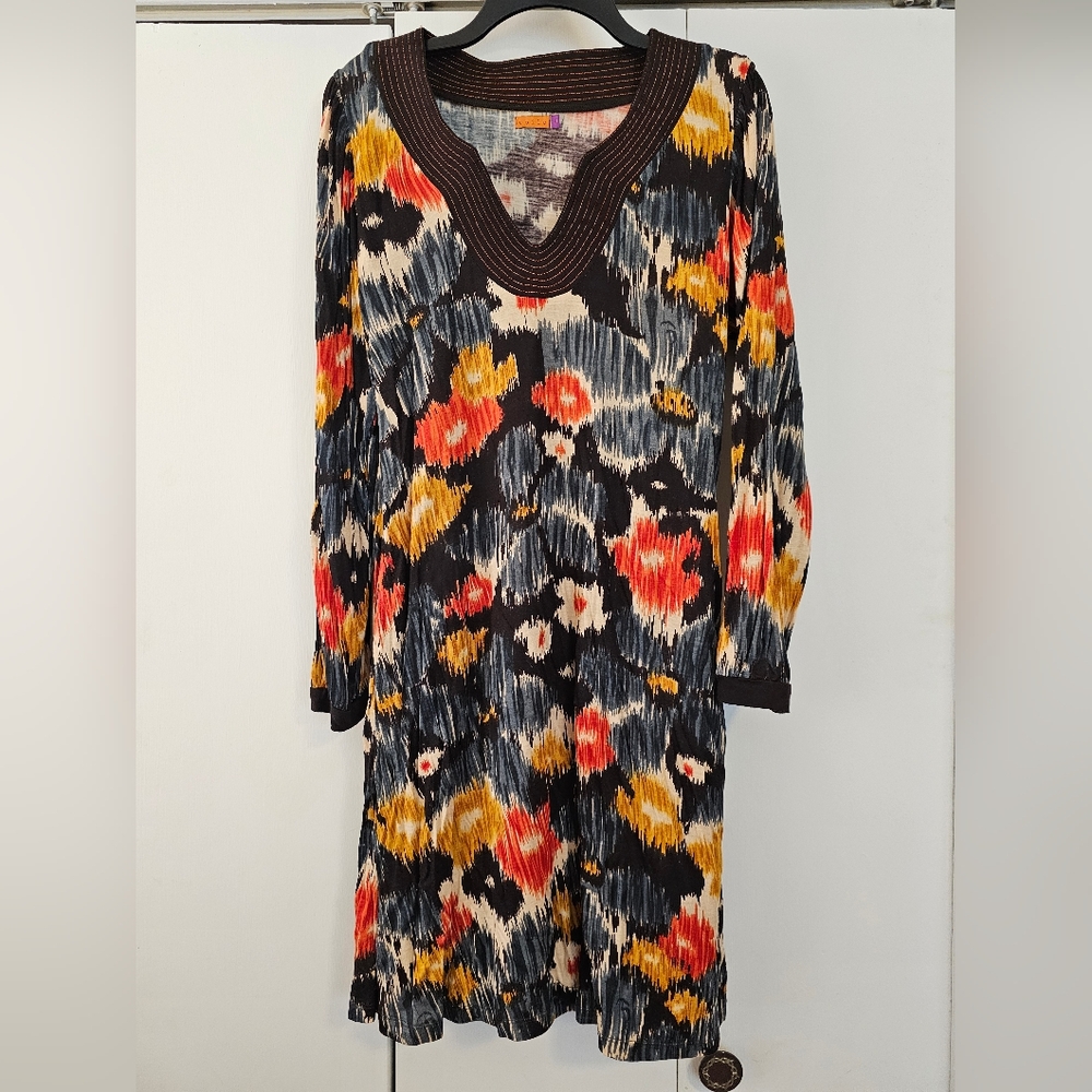Multicolor Abstract Print Dress